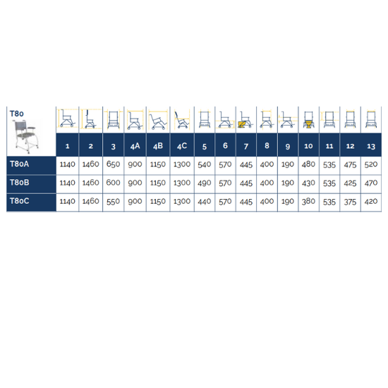 Freeway T80 Reclining Shower Chair